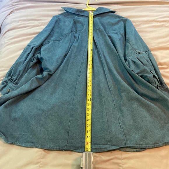 Athena Newton Denim Smock Top - Picture 16 of 17